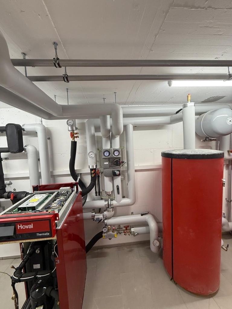 Heizungsraum mit Druckbehälter